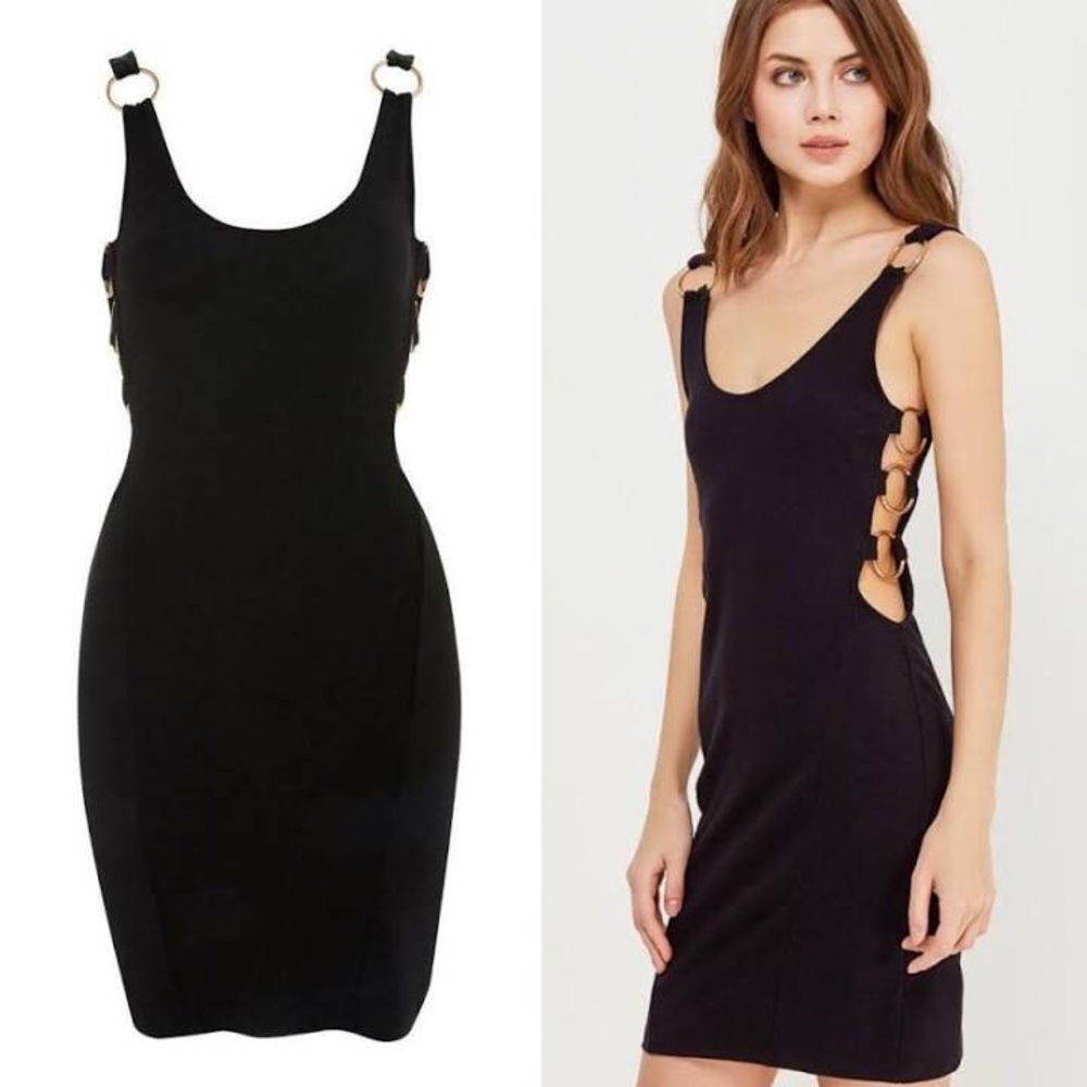 Topshop bodycon halter ring dress 2 BNWT